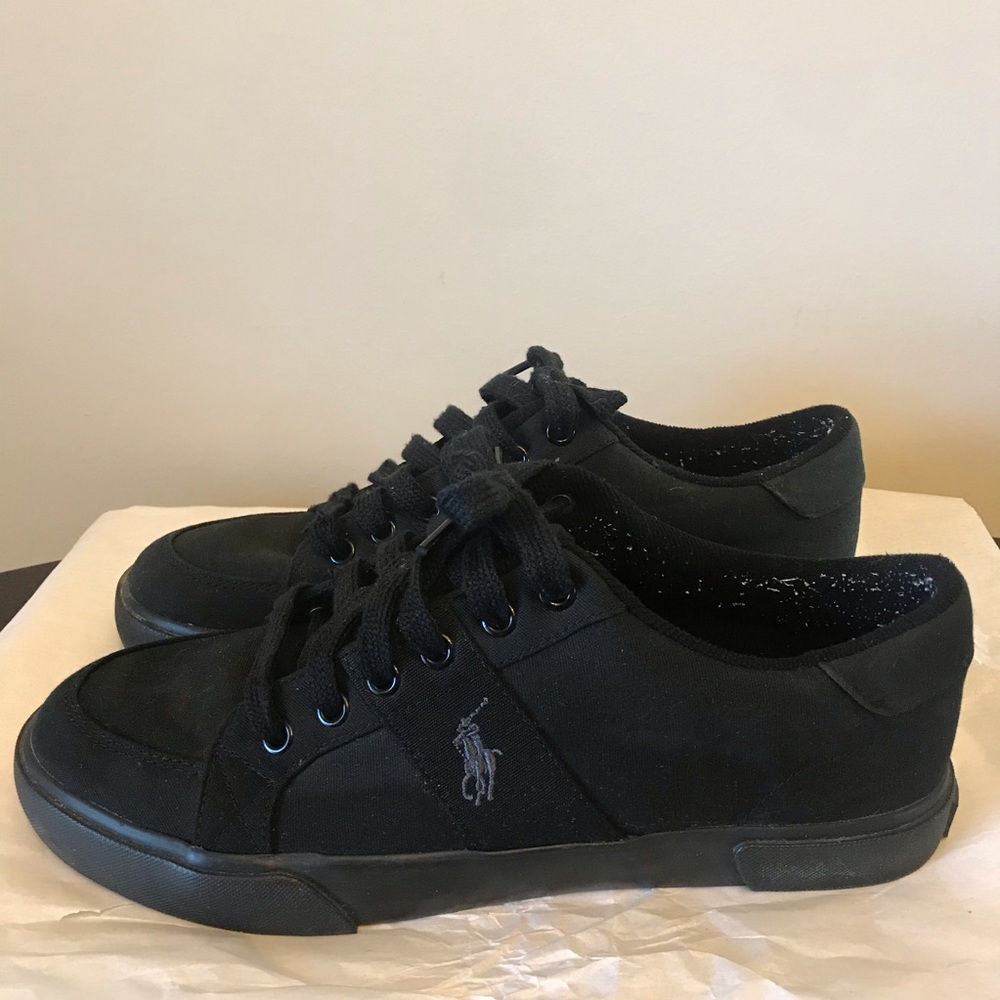 Men’s Polo By Ralph Lauren Black Shoes View 3